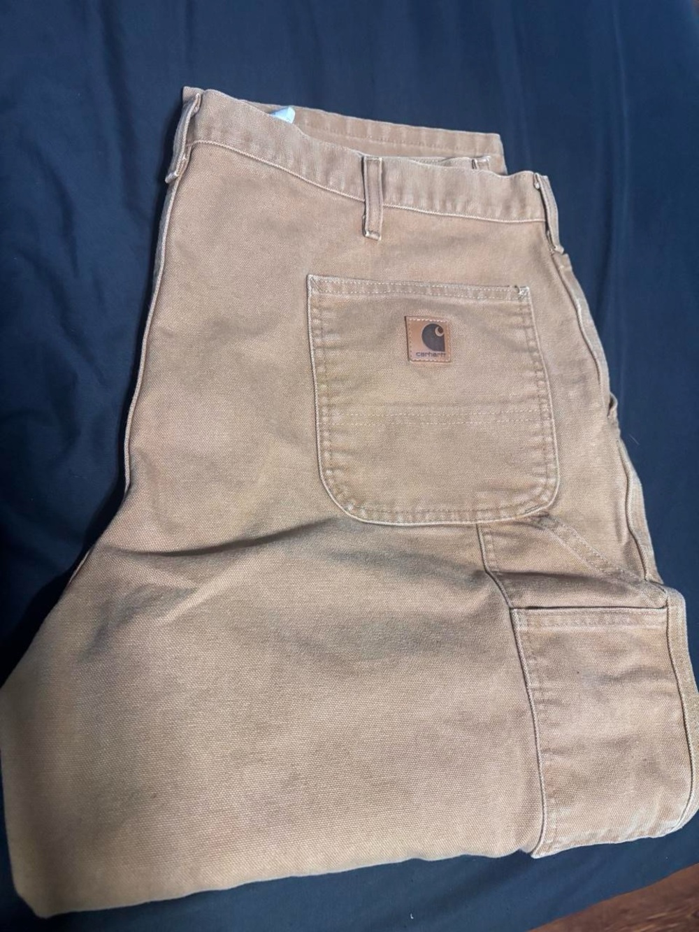Carhartt Men’s Brown Work Pants - Durable Canvas Carpenter Trousser